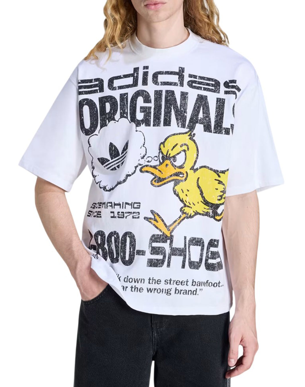 Adidas DUCK PRINT T-SHIRT White