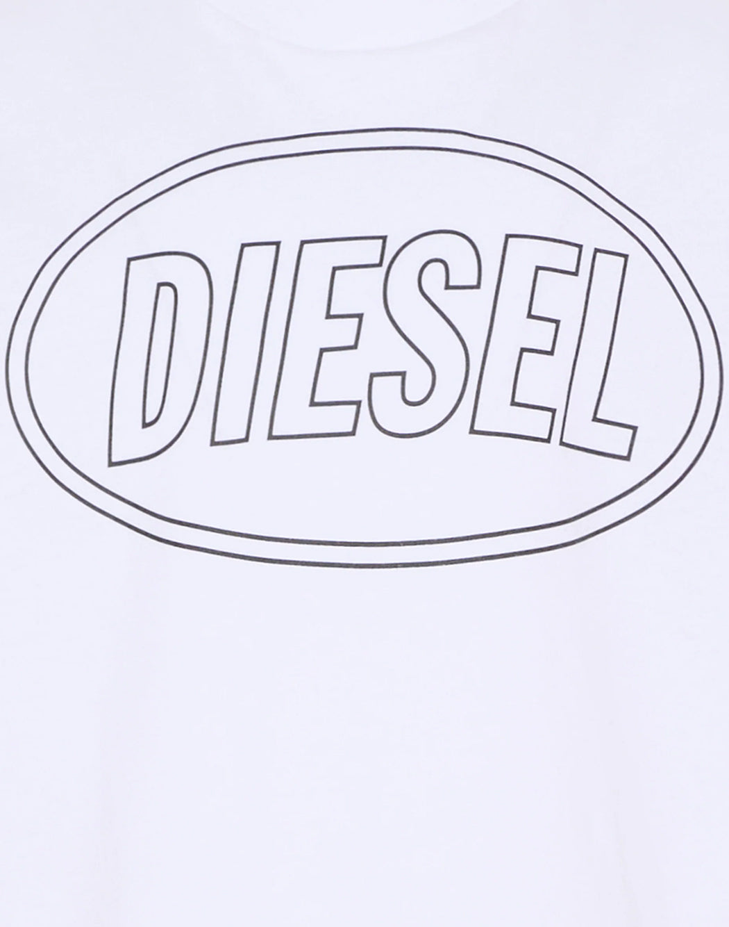 Diesel T-SHIRT PATCH OVER Bianco