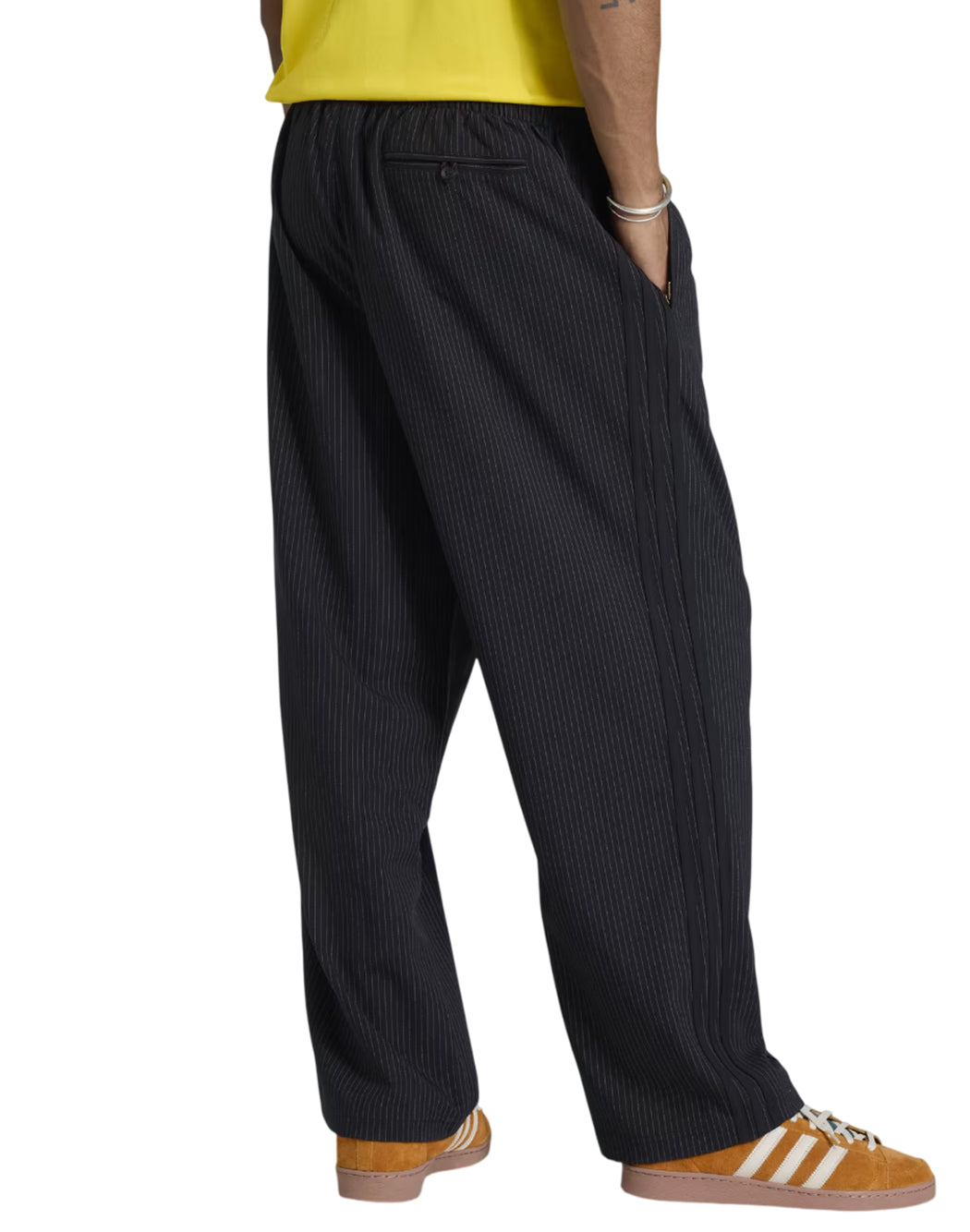 Adidas PANTALONI FIREBIRD LOOSE PINSTRIPES Nero