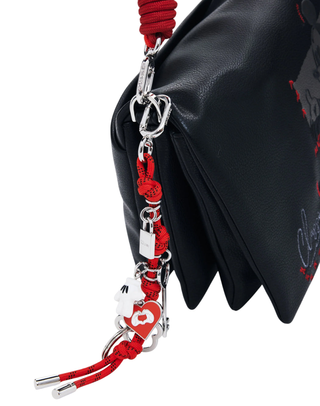 "Desigual BORSA MEDIUM IN ECOPELLE "MICKEY" Nero"