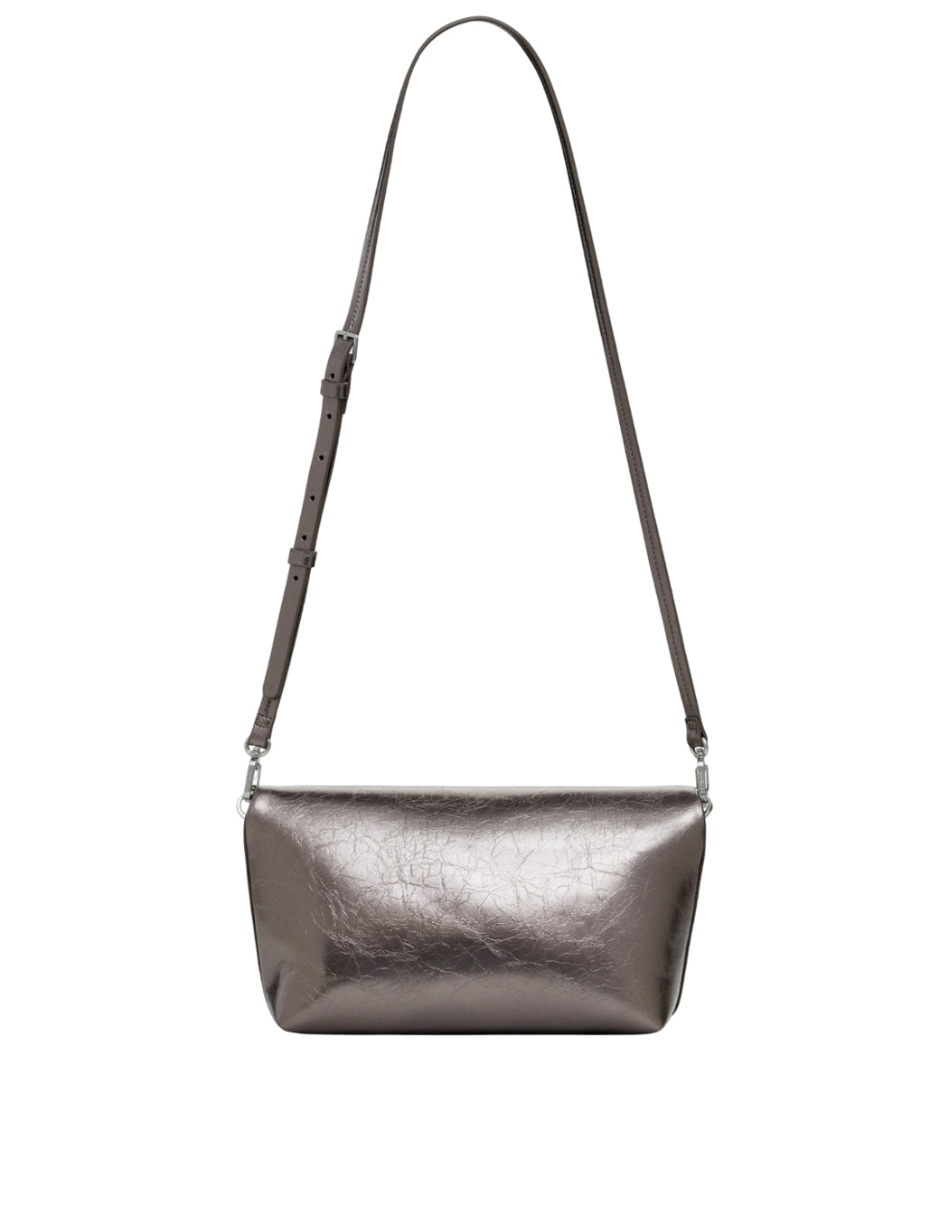 Desigual BORSA MEDIUM CON PATTA METALLICA E LOGO 3D Argento