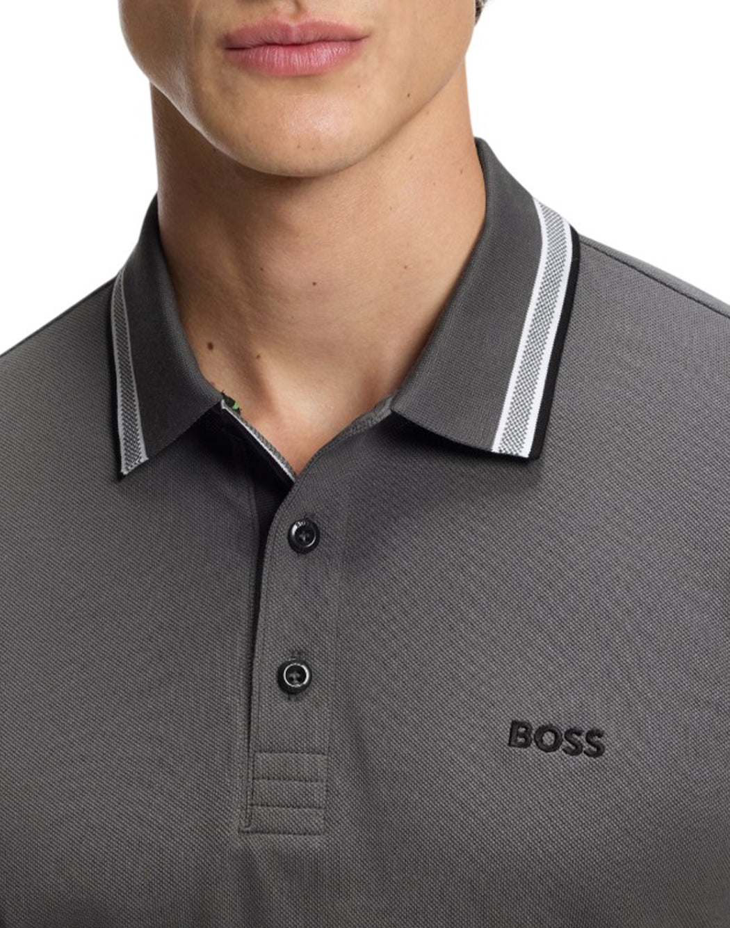Boss POLO PADDY CON LOGO Grigio