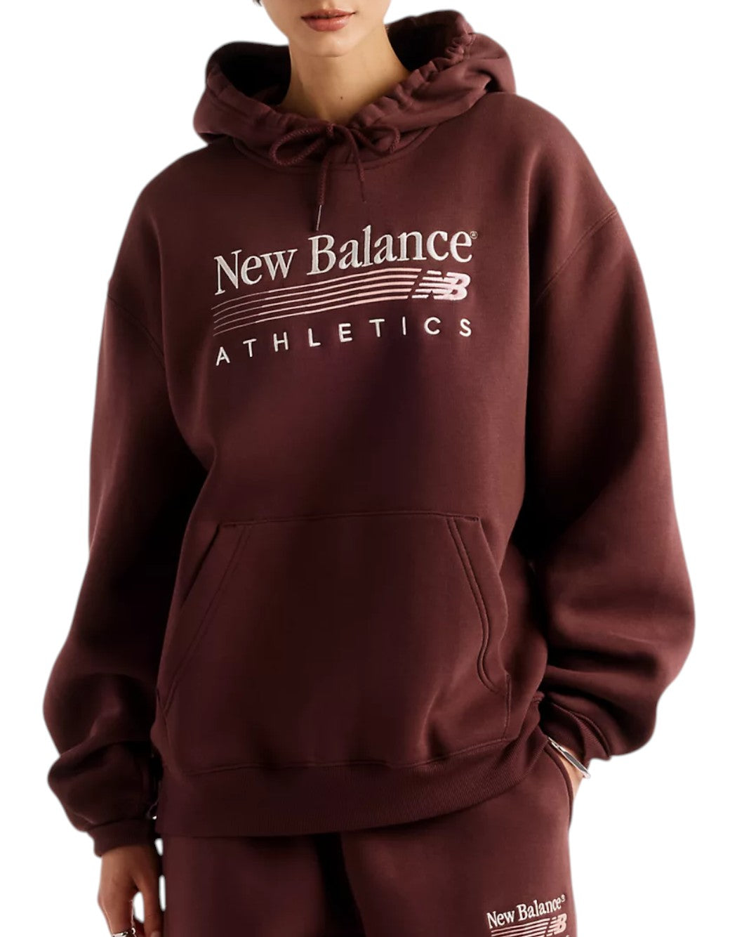 New Balance Felpe con cappuccio da Donna New balance, colore Rosso Rosso