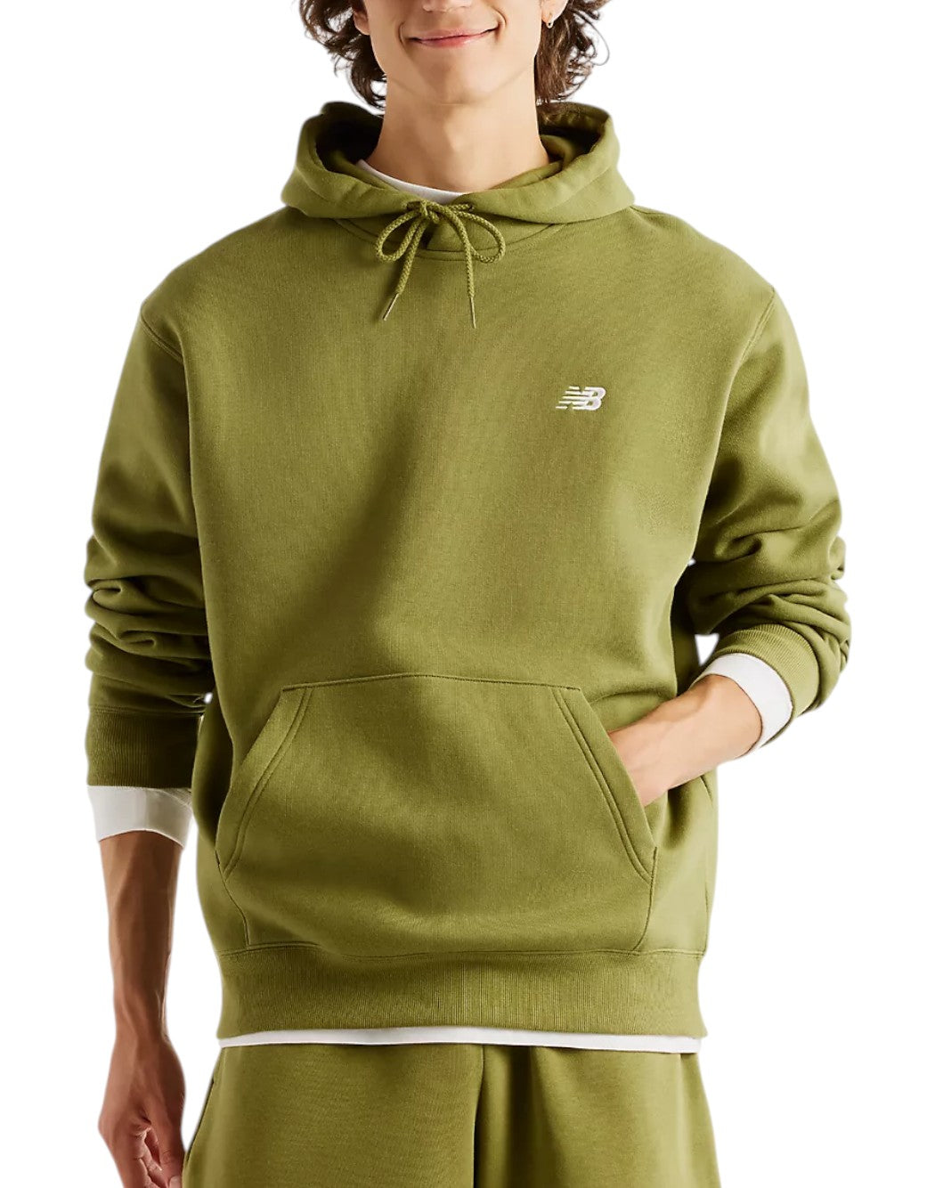 New Balance Felpe girocollo da Uomo New balance, colore Verde Verde