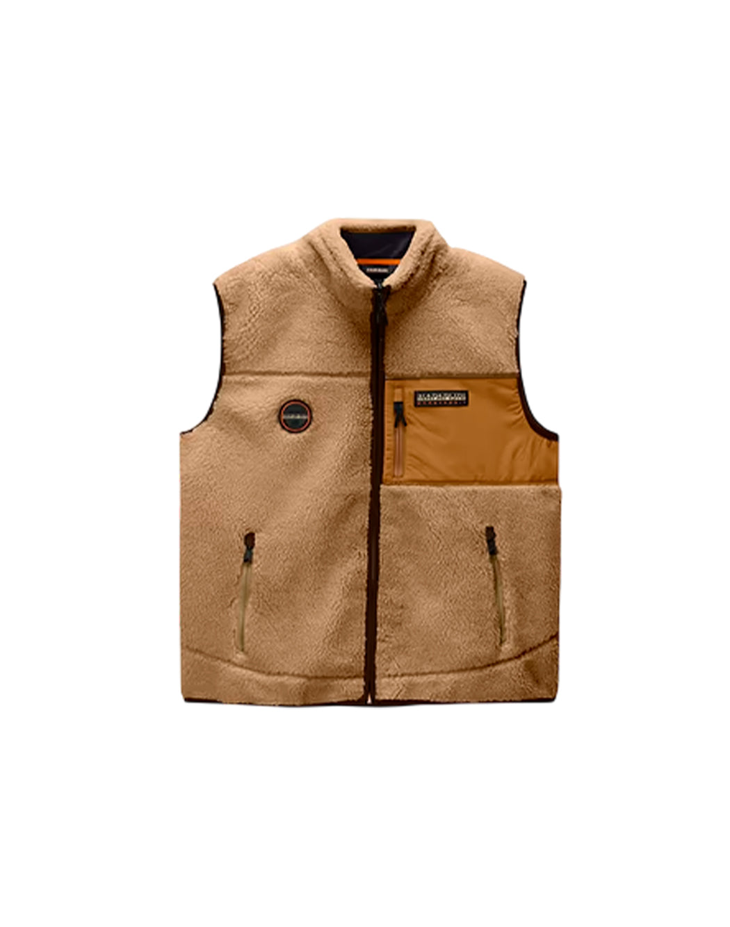 Napapijri Gilet da Uomo Napapijri, colore Marrone Marrone