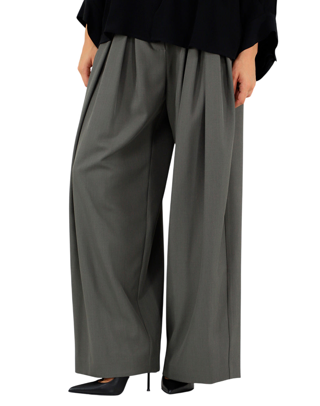 Meimeij Pantaloni cropped da Donna Meimeij, colore Marrone Marrone