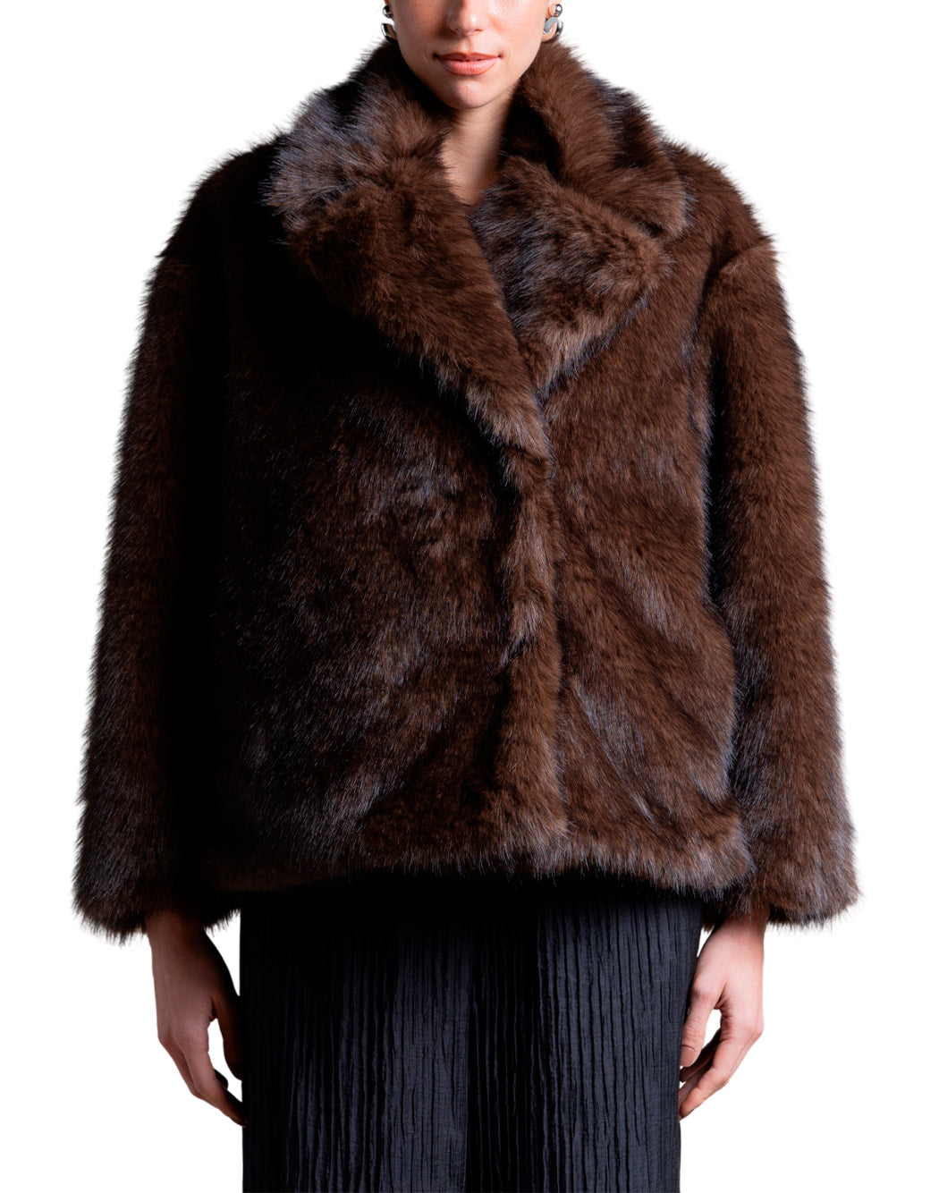 Icona Eco-pellicce ed eco-montoni da Donna Icona, colore Marrone Marrone