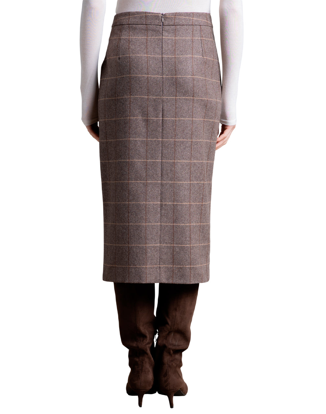 Icona Gonne midi da Donna Icona, colore Marrone Marrone