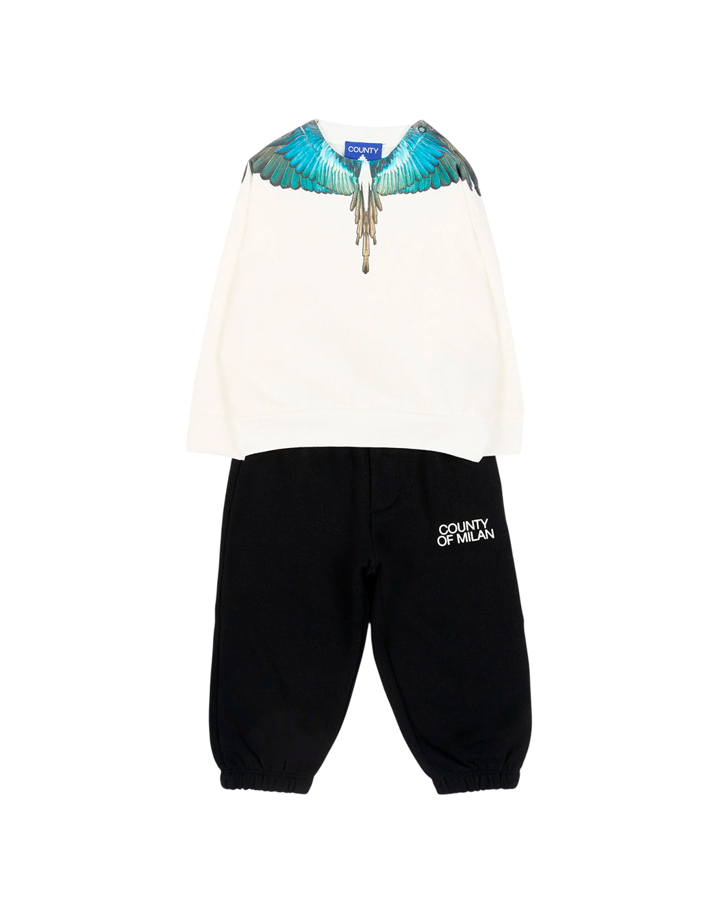 County Of Milan Set da Bambino County of milan, colore Bianco Bianco