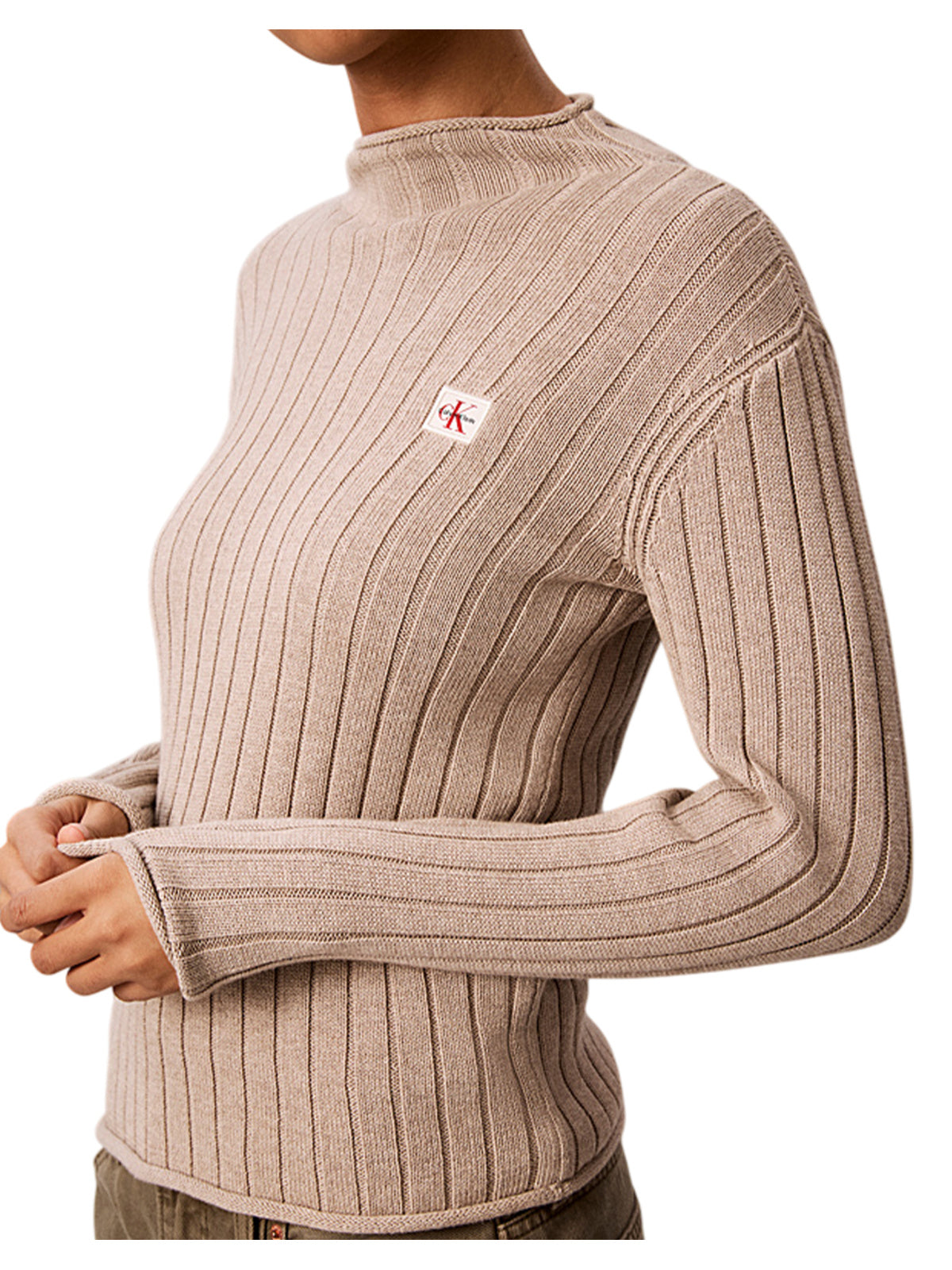 Calvin Klein Jeans Maglie collo alto da Donna Calvin klein jeans, colore Neutro Neutro
