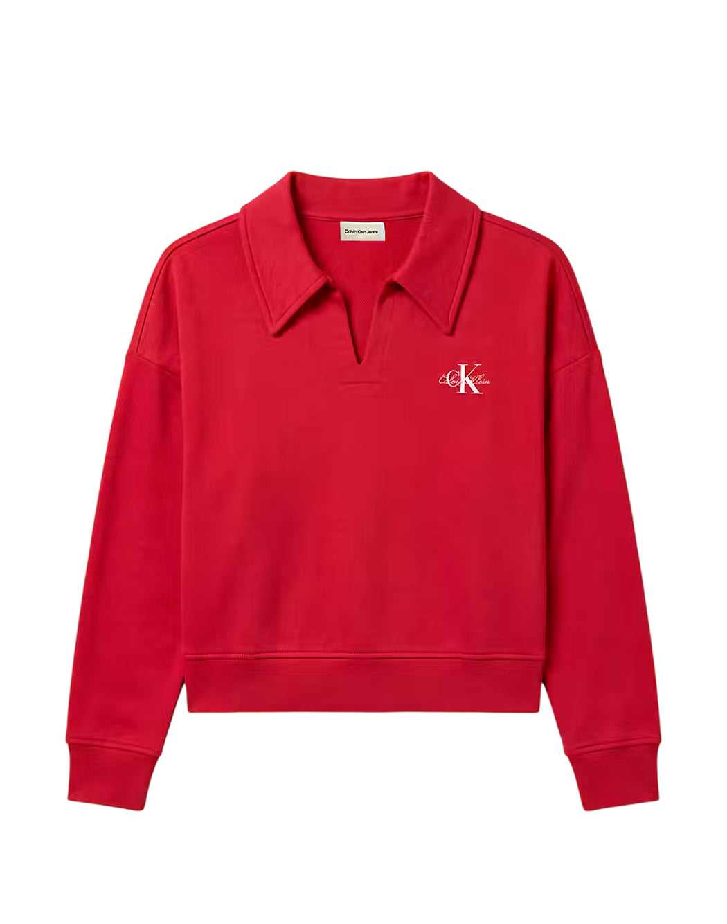 Calvin Klein Jeans Felpe girocollo da Donna Calvin klein jeans, colore Rosso Rosso
