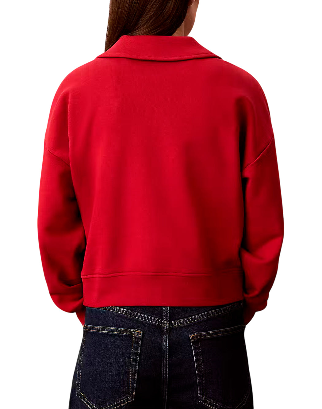 Calvin Klein Jeans Felpe girocollo da Donna Calvin klein jeans, colore Rosso Rosso