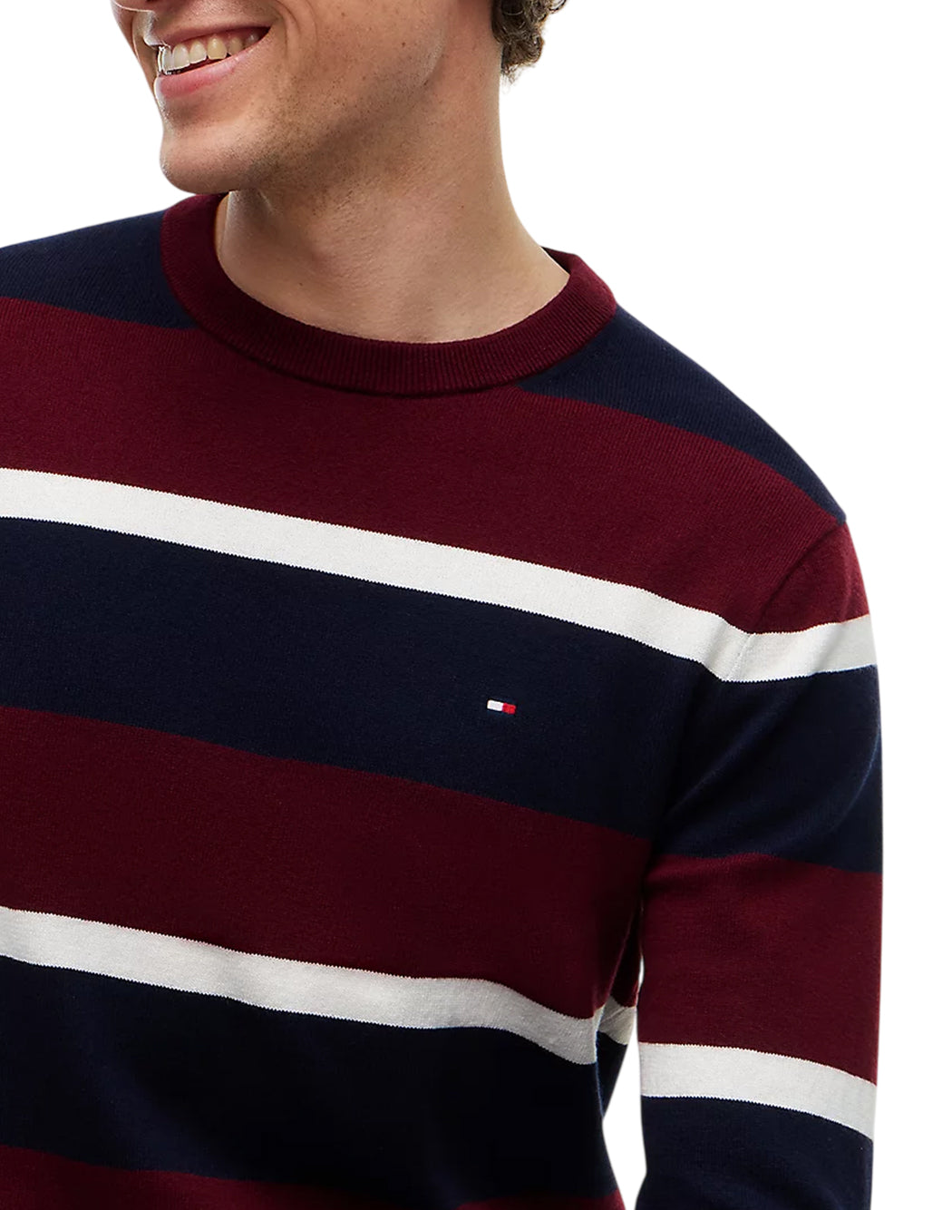 Tommy Hilfiger Maglie girocollo da Uomo Tommy hilfiger, colore Rosso Rosso