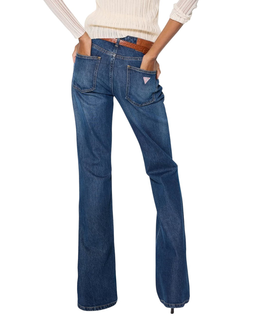 Guess Jeans slim da Donna Guess, colore Blu Blu