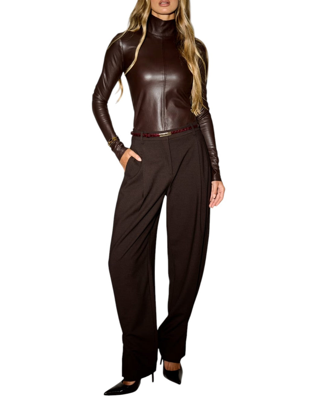 Guess Pantaloni casual da Donna Guess, colore Marrone Marrone