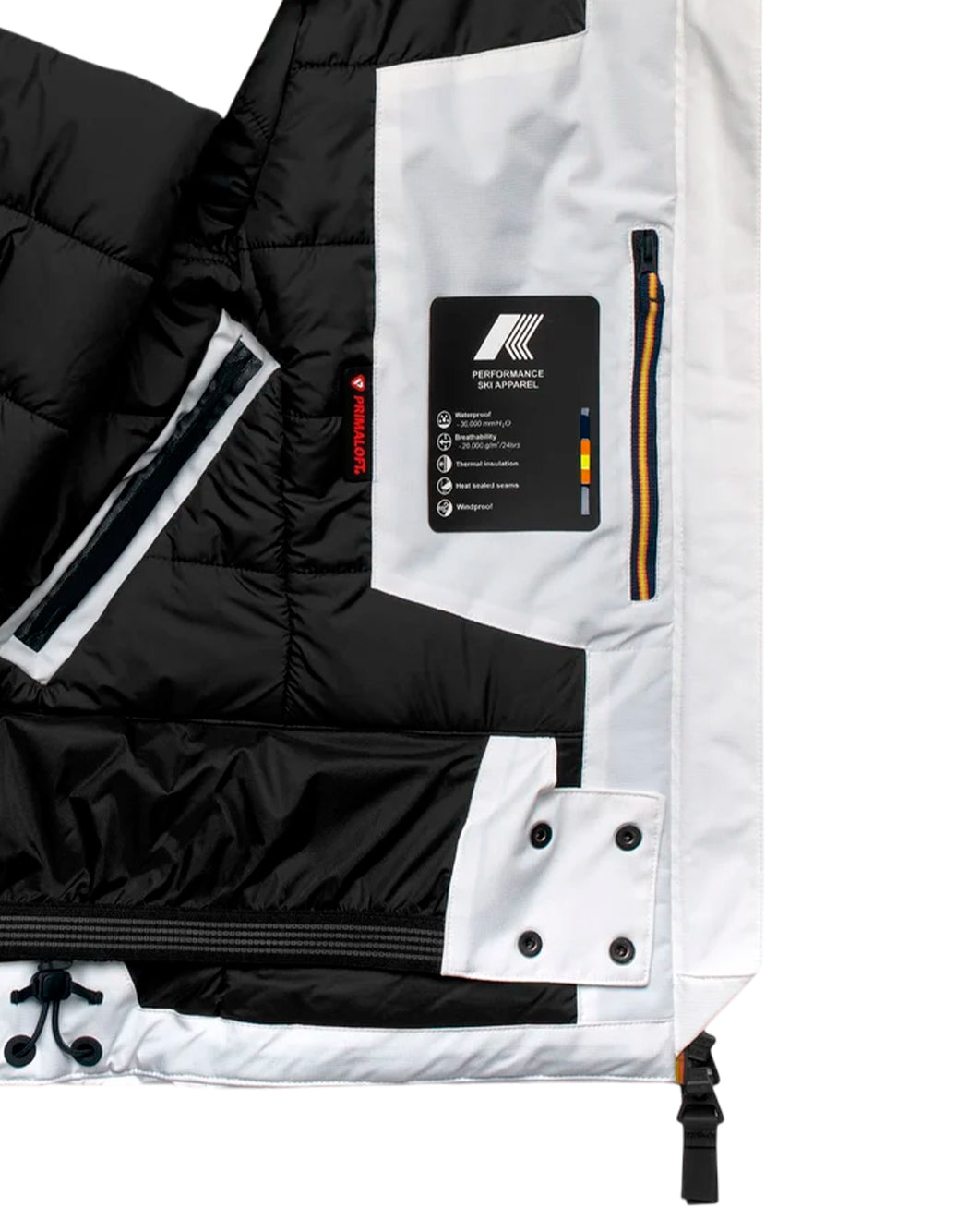 K-way Piumini corti da Donna K-way, colore Bianco Bianco