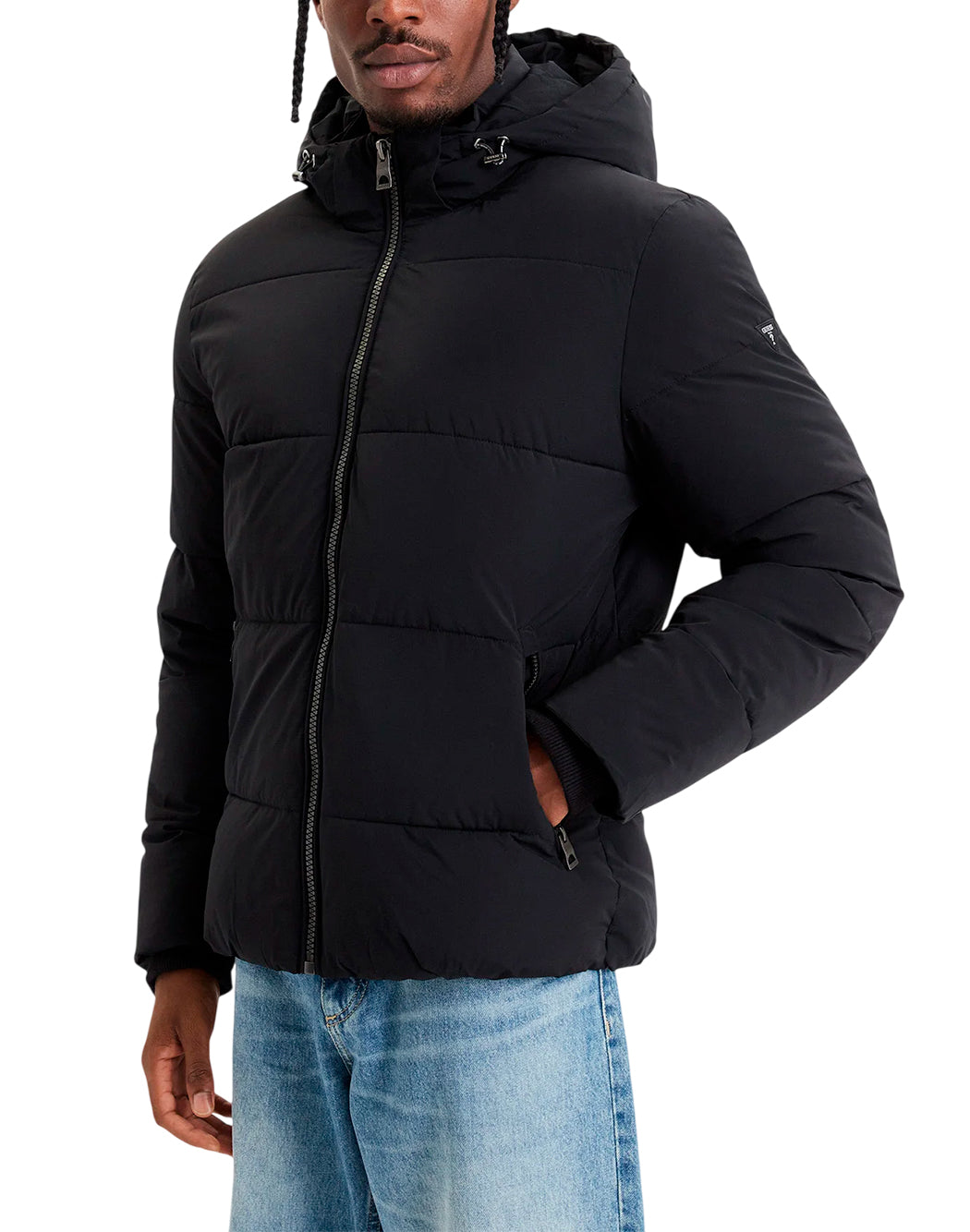Guess Piumini corti da Uomo Guess, colore Nero Nero