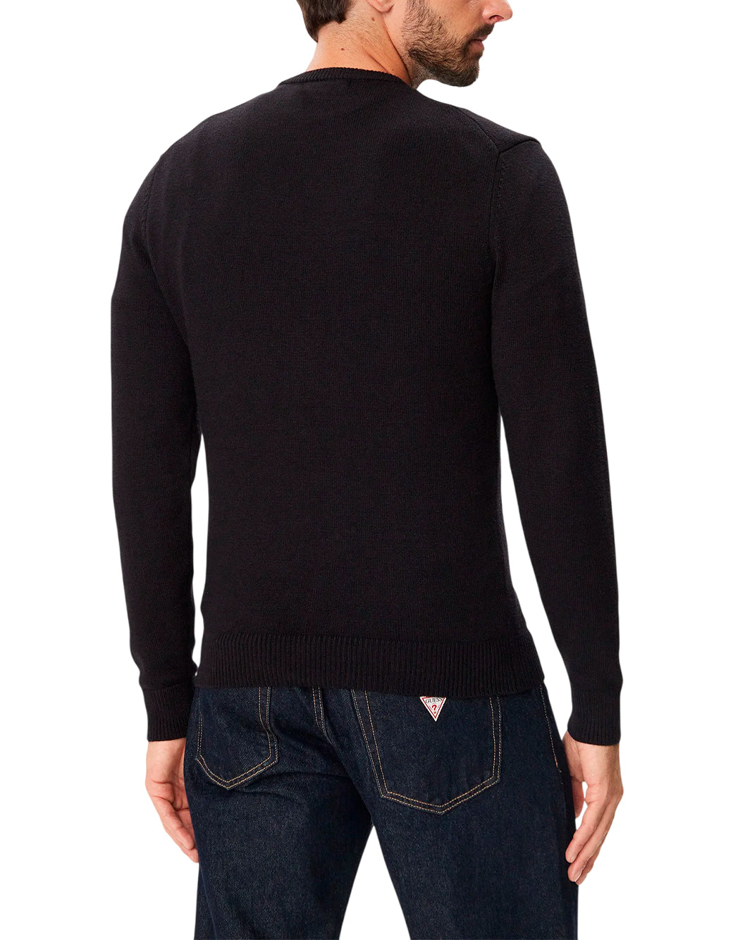 Guess Felpe girocollo da Uomo Guess, colore Nero Nero