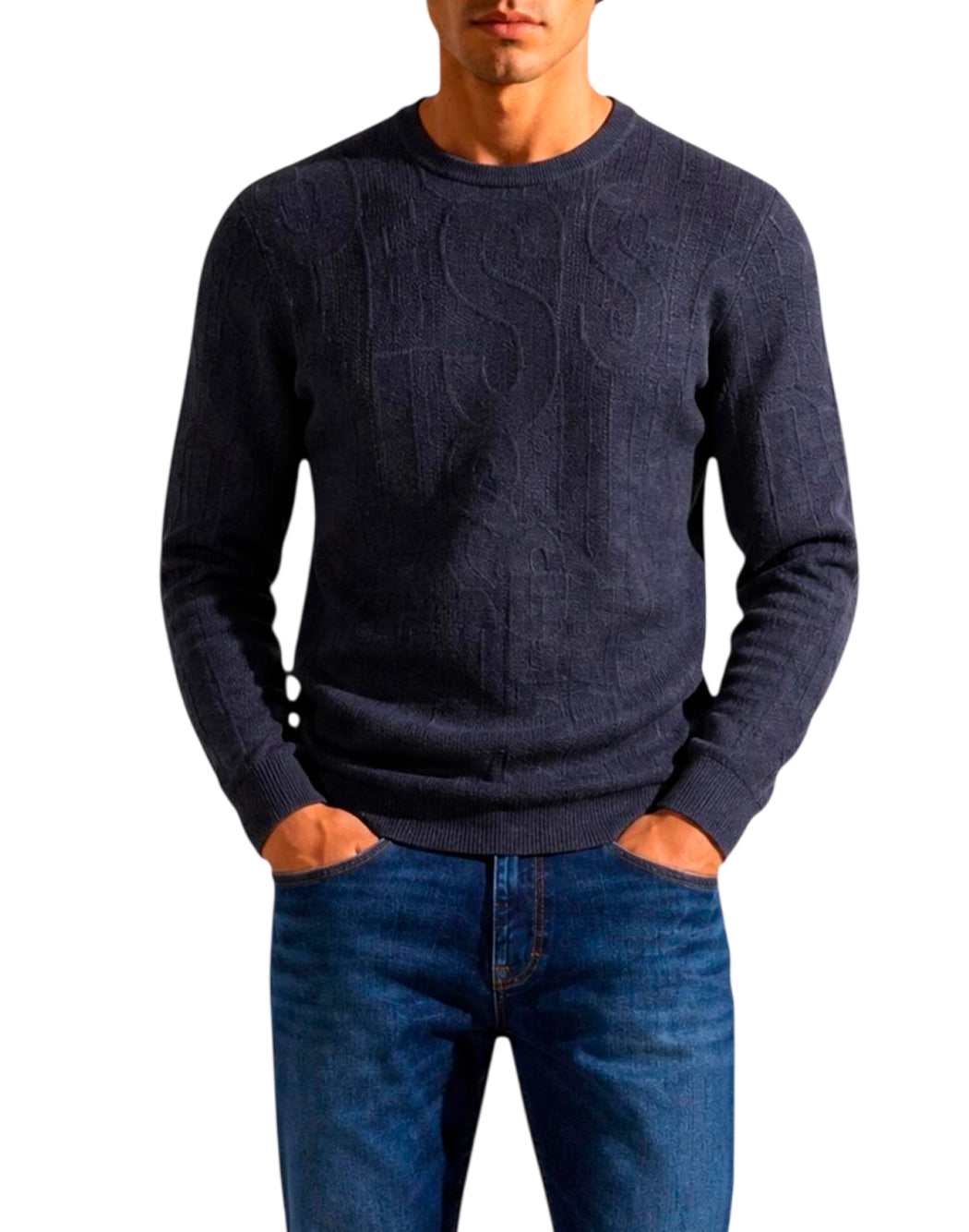 Guess Maglie girocollo da Uomo Guess, colore Nero Nero