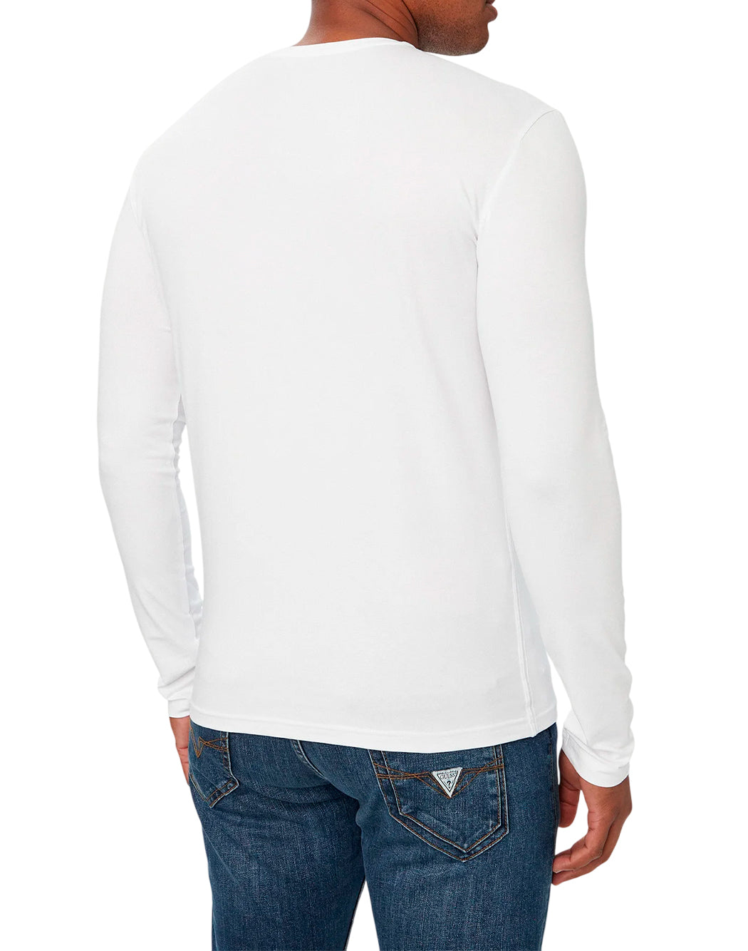 Guess T-shirt maniche lunghe da Uomo Guess, colore Bianco Bianco