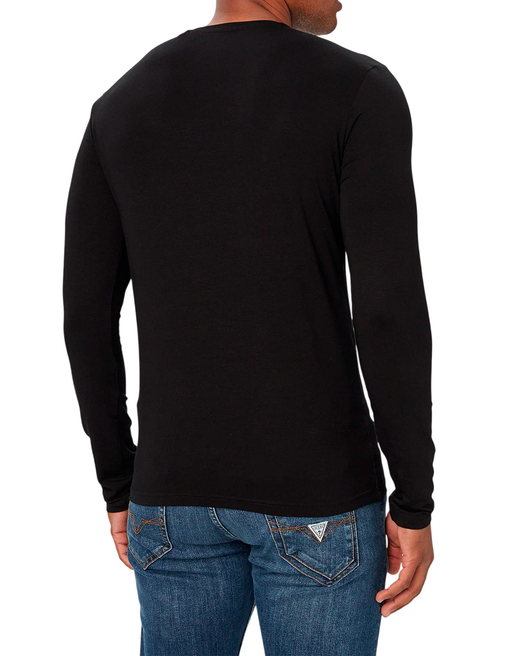 Guess T-shirt maniche lunghe da Uomo Guess, colore Nero Nero