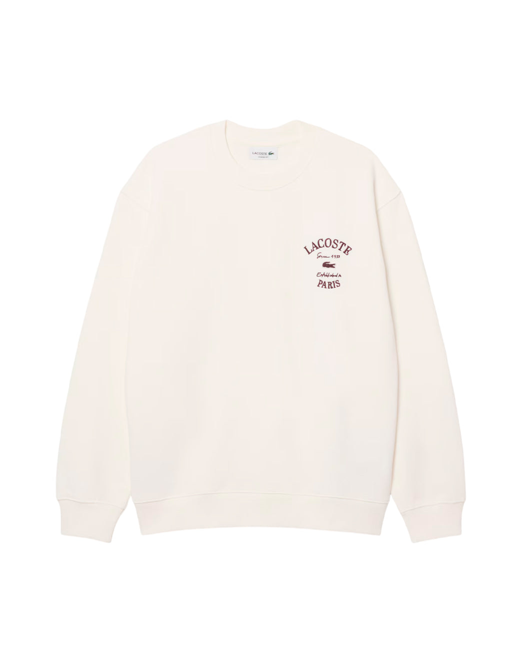 Lacoste Felpe girocollo da Uomo Lacoste, colore Bianco Bianco