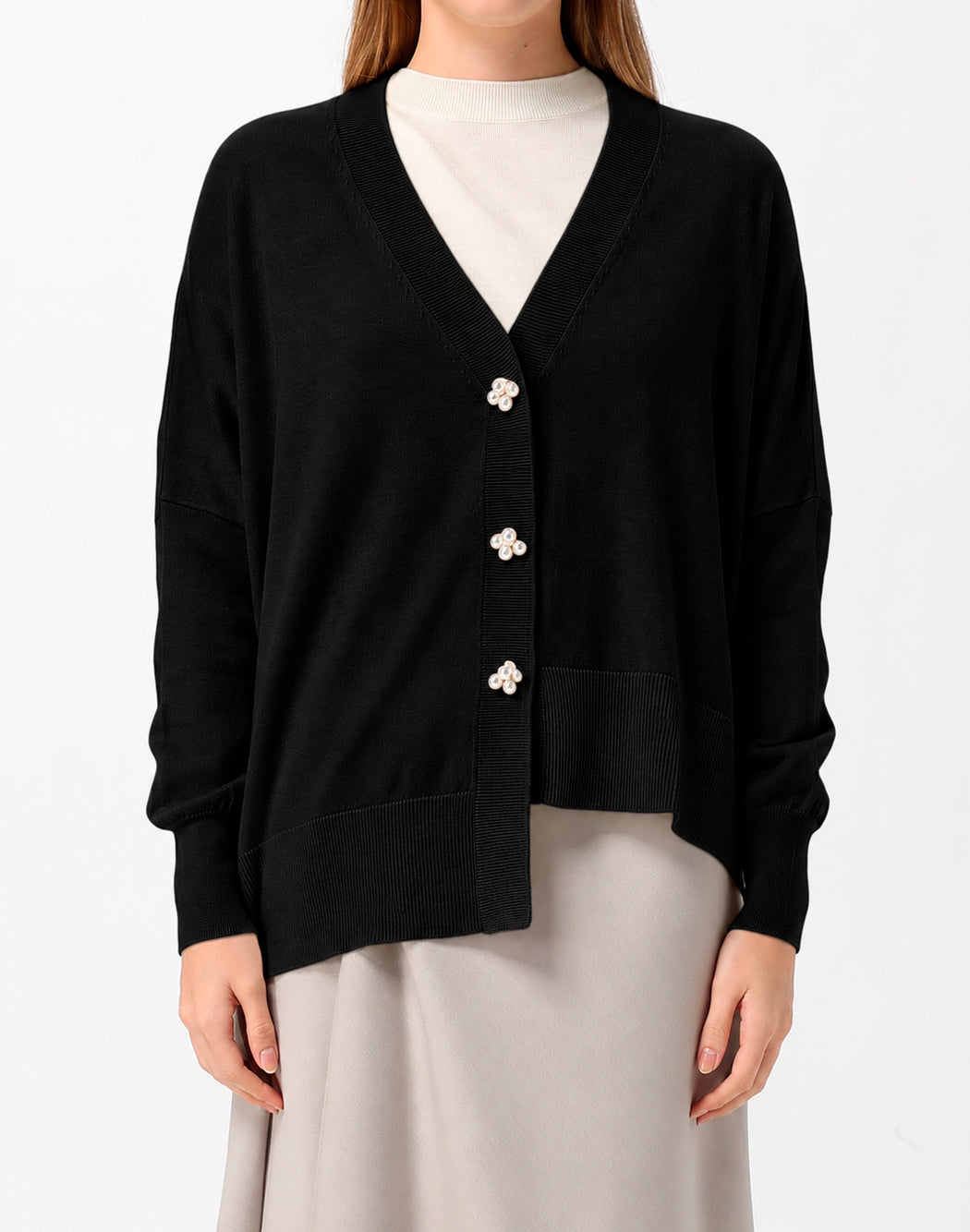 Meimeij Cardigan e giacche in maglia da Donna Meimeij, colore Nero Nero