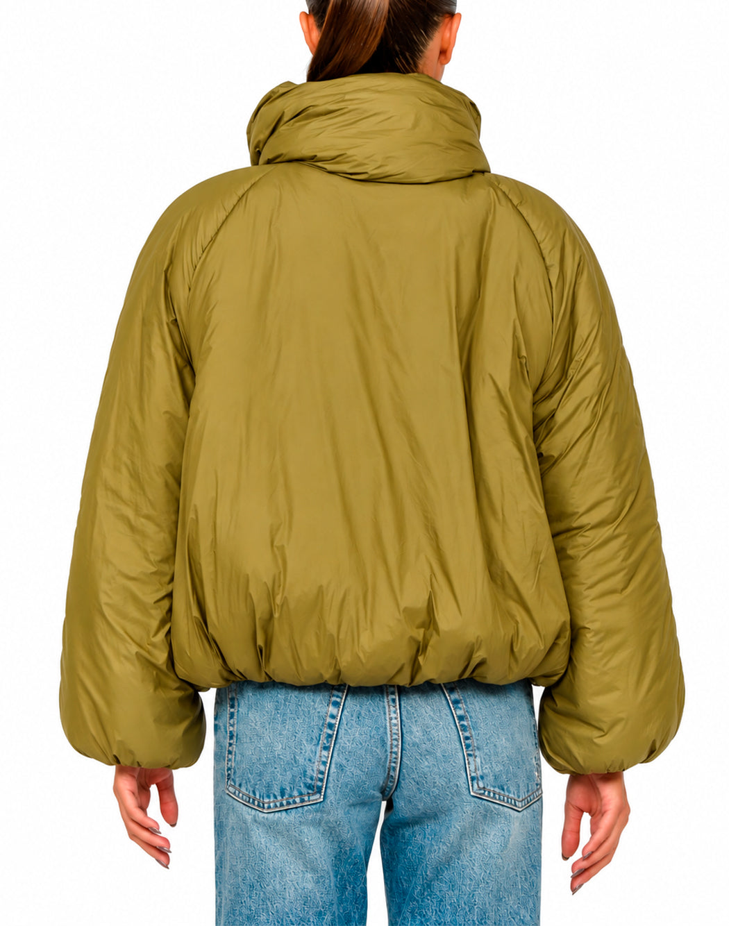 Meimeij Piumini corti da Donna Meimeij, colore Verde Verde