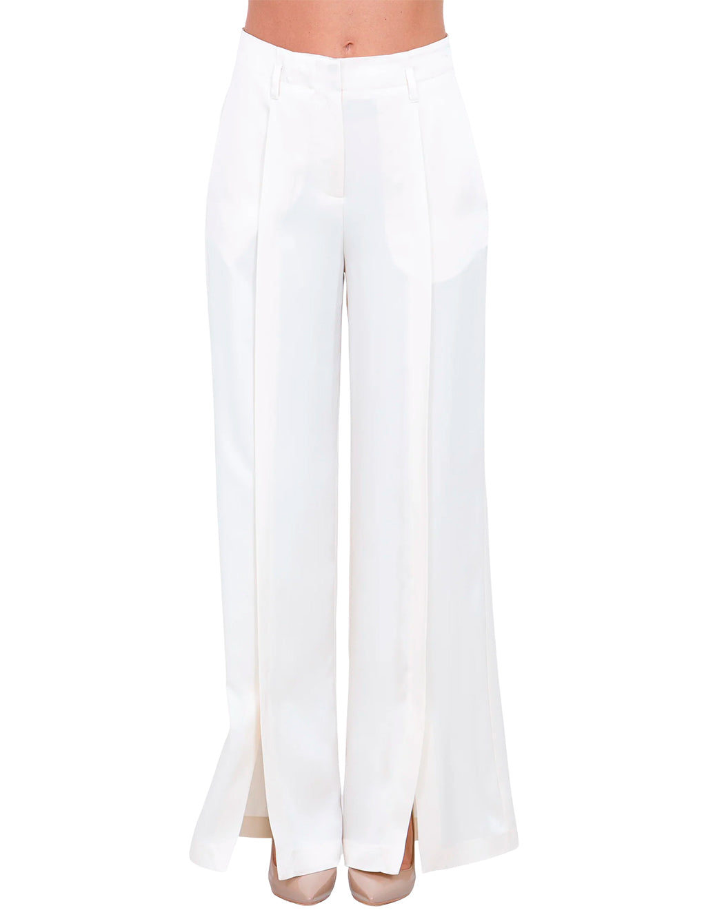 Semi-couture Pantaloni flared da Donna Semi-couture, colore Neutro Neutro
