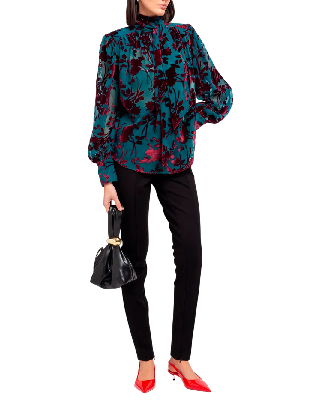 Weili Zheng Bluse da Donna Weili zheng, colore Rosso Rosso