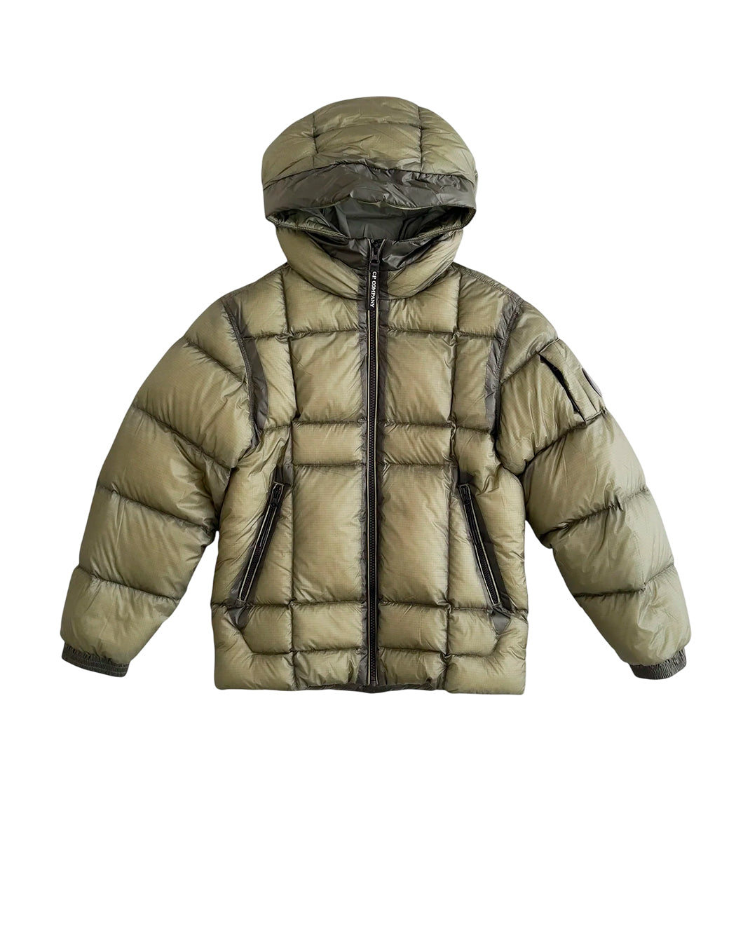 C.p. Company Piumini corti da Bambino C.p. company, colore Verde Verde