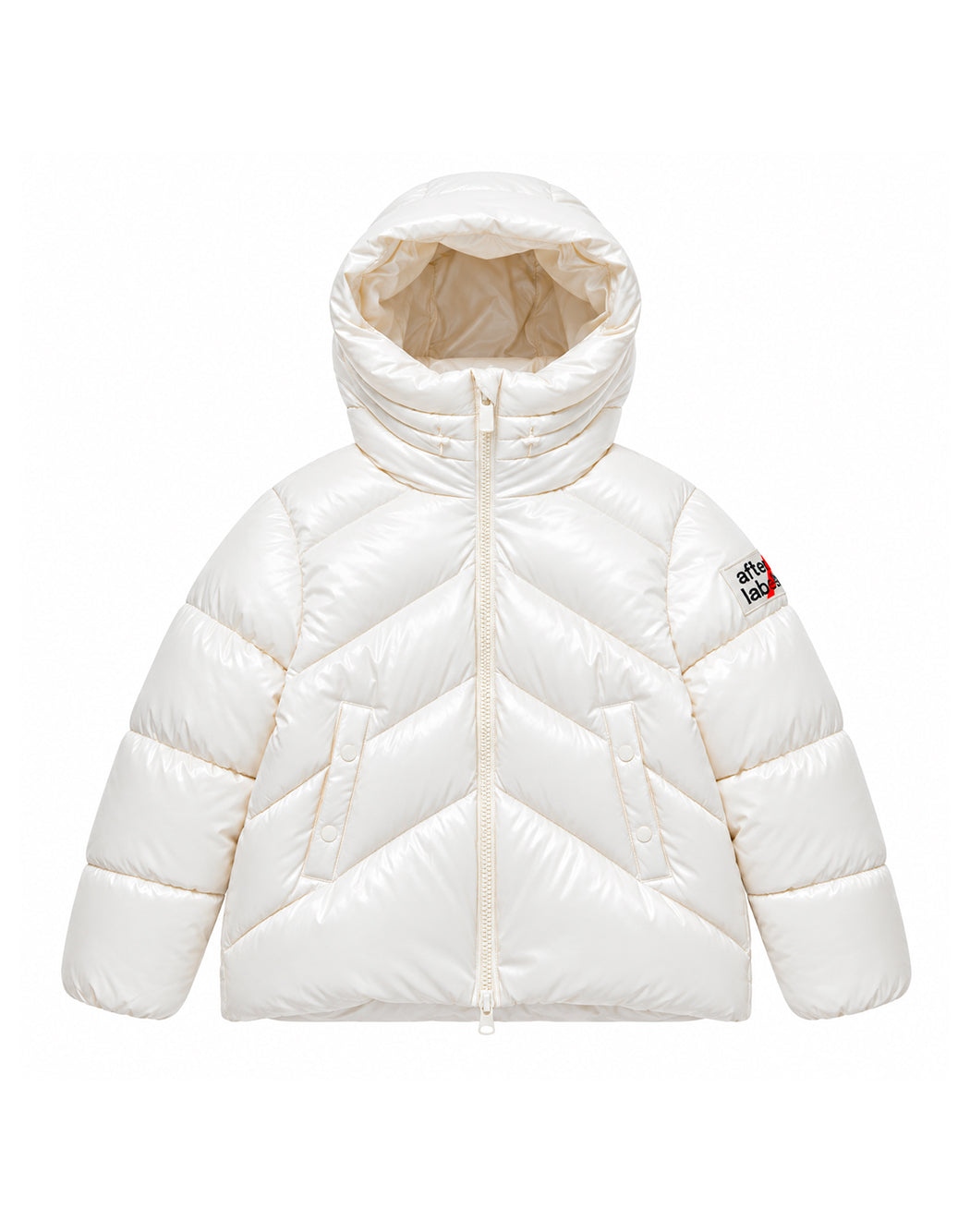After Label Piumini corti da Bambina After label, colore Bianco Bianco