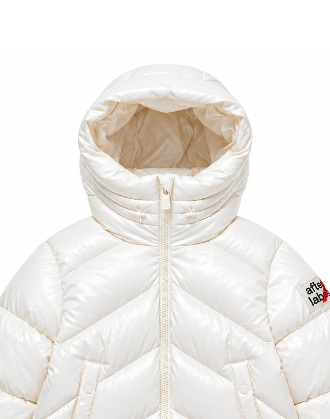 After Label Piumini corti da Bambina After label, colore Bianco Bianco