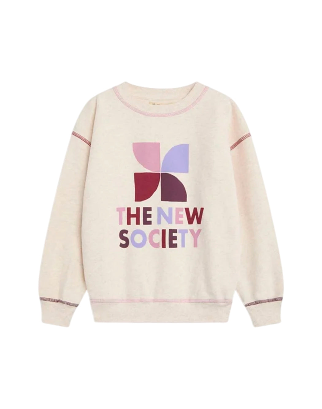 The New Society Felpe con cappuccio da Bambina The new society, colore Rosa Rosa