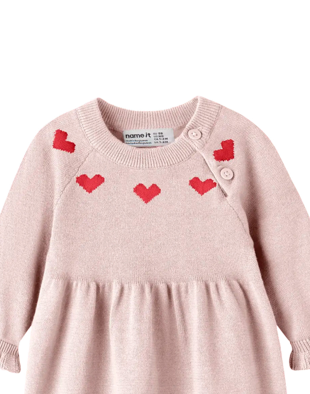 Name It Abiti maniche lunghe da Bambina Name it, colore Rosa Rosa