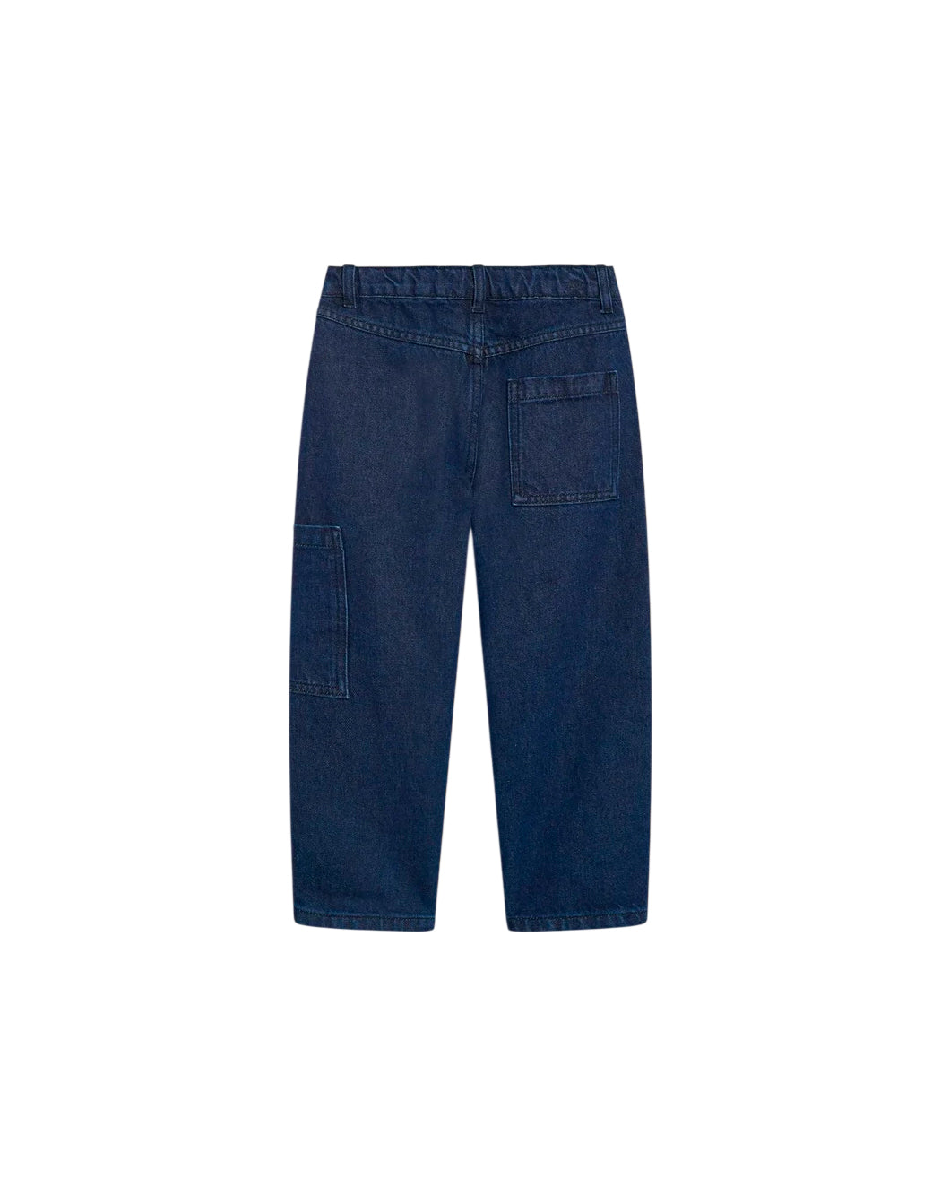 The New Society Jeans gamba larga da Bambina The new society, colore Blu Blu