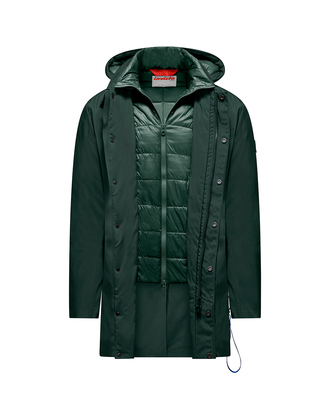 Invicta Piumini lunghi da Uomo Invicta, colore Verde Verde