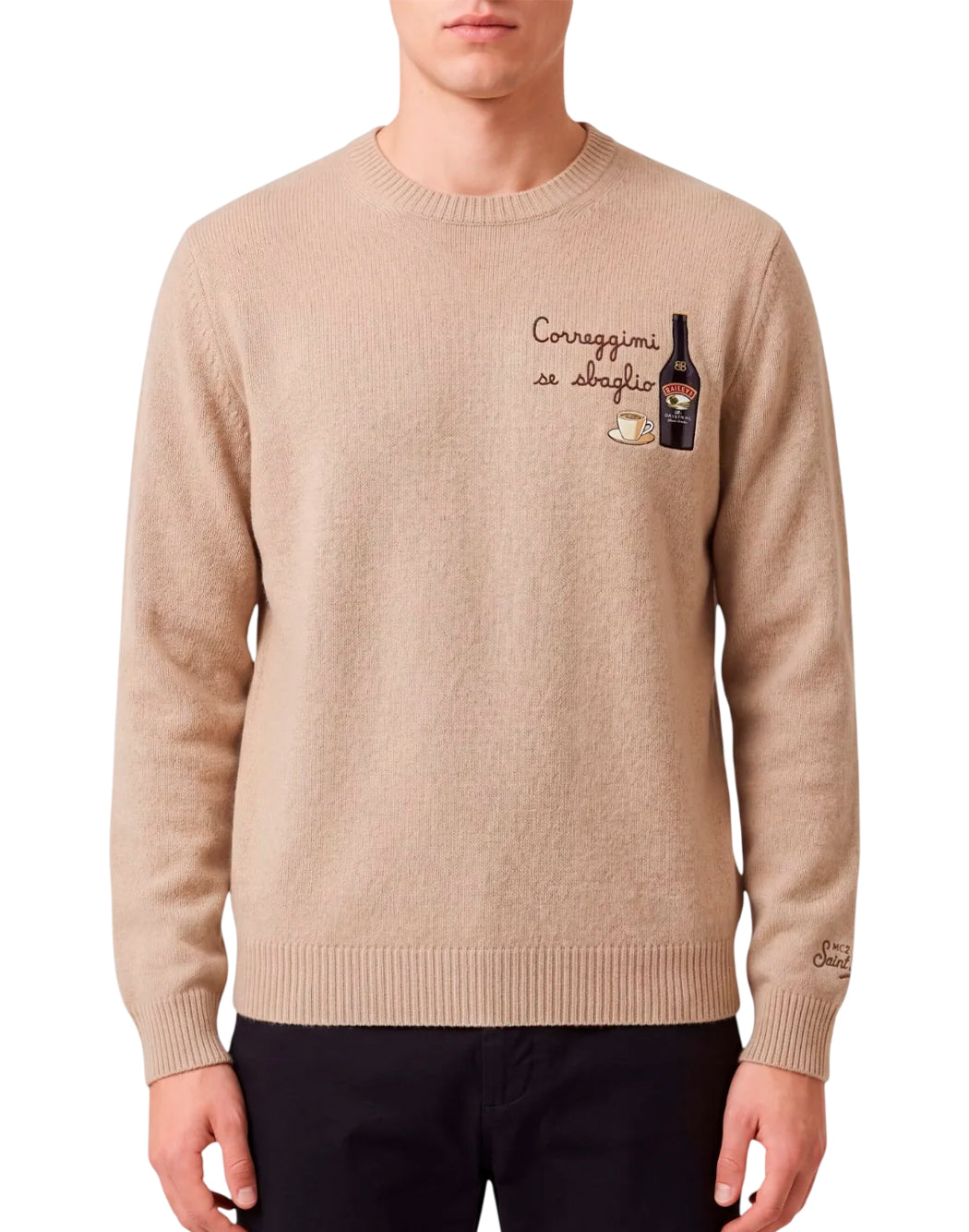 Mc2 Saint Barth Maglie girocollo da Uomo Mc2 saint barth, colore Neutro Neutro