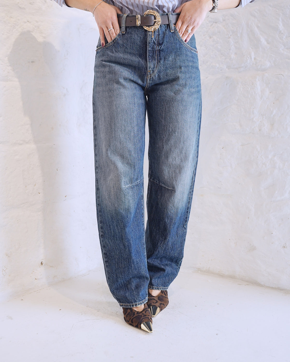 Replay Jeans a vita alta da Donna Replay, colore Blu Blu