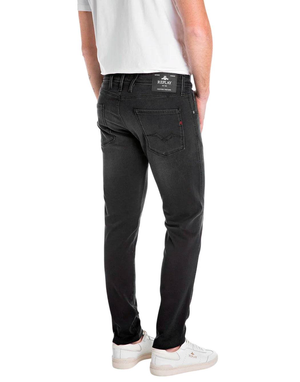 Replay Jeans slim da Uomo Replay, colore Nero Nero