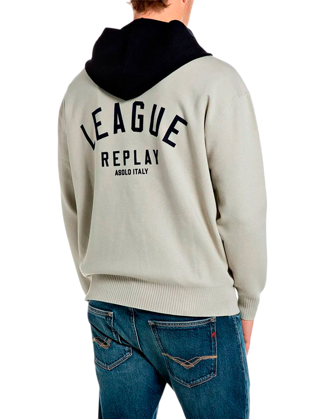 Replay Felpe con cappuccio da Uomo Replay, colore Grigio Grigio