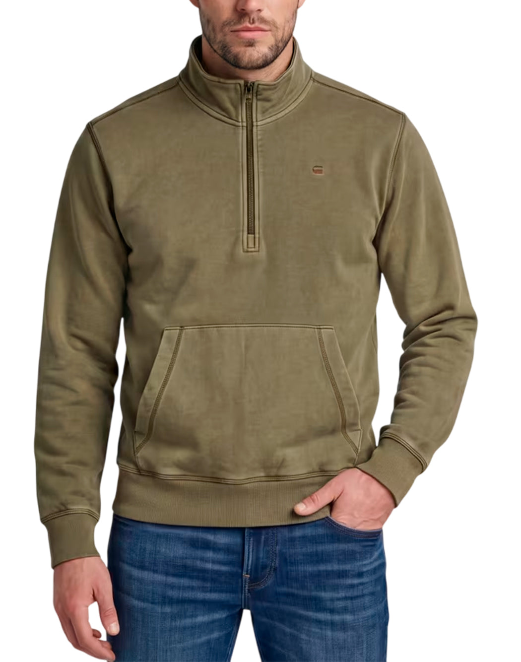 G-star Felpe con zip da Uomo G-star, colore Marrone Marrone
