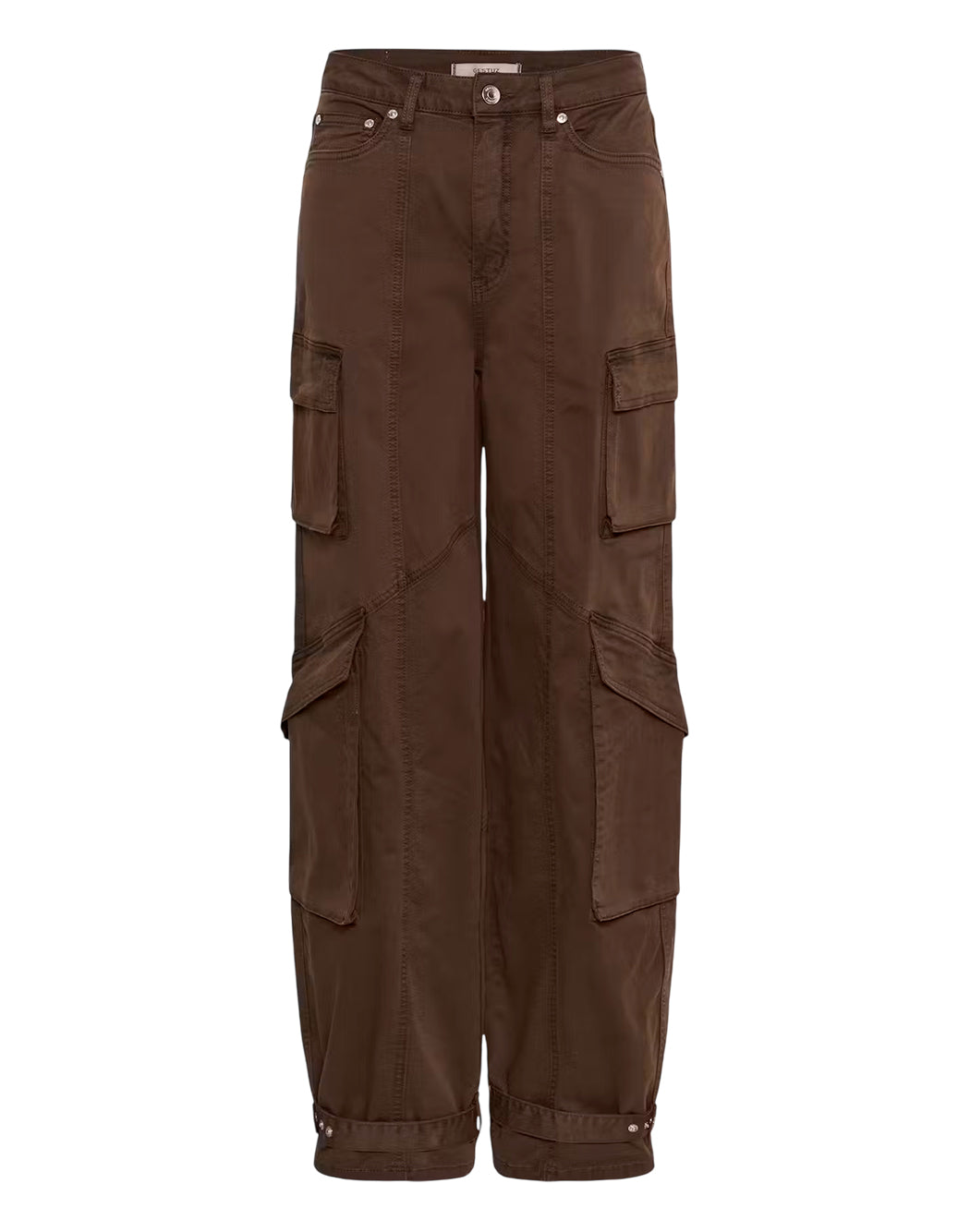 Gestuz Pantaloni cargo da Donna Gestuz, colore Marrone Marrone