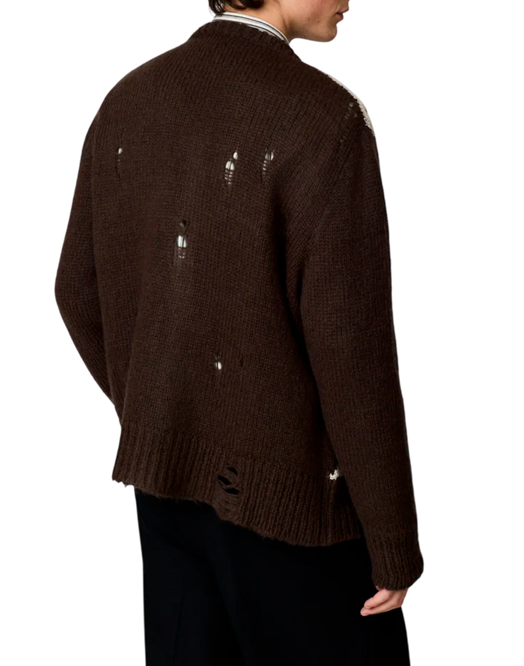 Paura Cardigan e giacche in maglia da Uomo Paura, colore Marrone Marrone