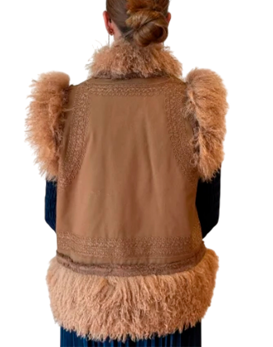 Amosa Gilet da Donna Amosa, colore Marrone Marrone