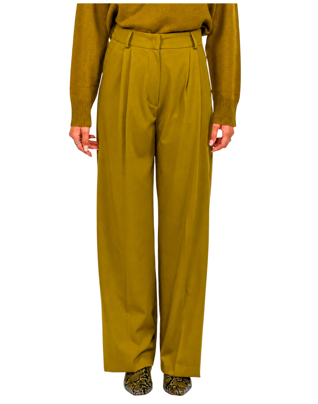 Actualee Pantaloni casual da Donna Actualee, colore Giallo Giallo
