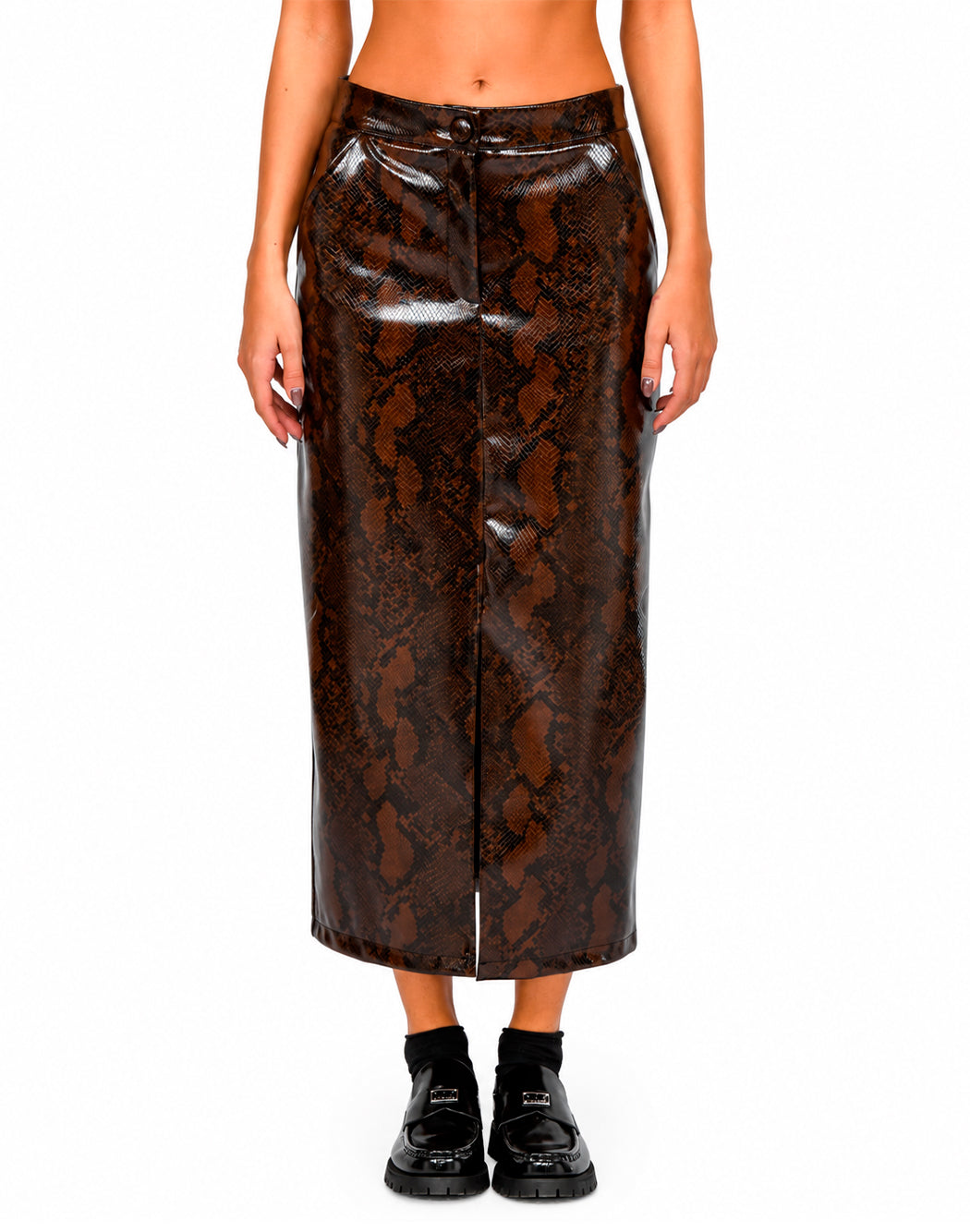Actualee Gonne lunghe da Donna Actualee, colore Marrone Marrone