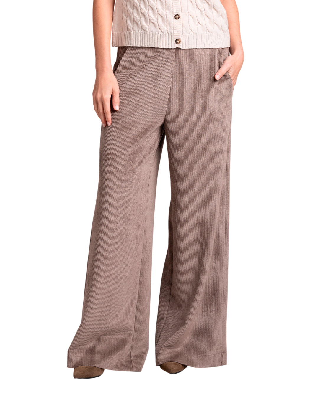Volpato Pantaloni flared da Donna Volpato, colore Marrone Marrone