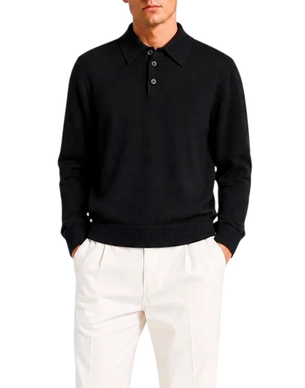 John Richmond X Polo maniche lunghe da Uomo John richmond x, colore Nero Nero