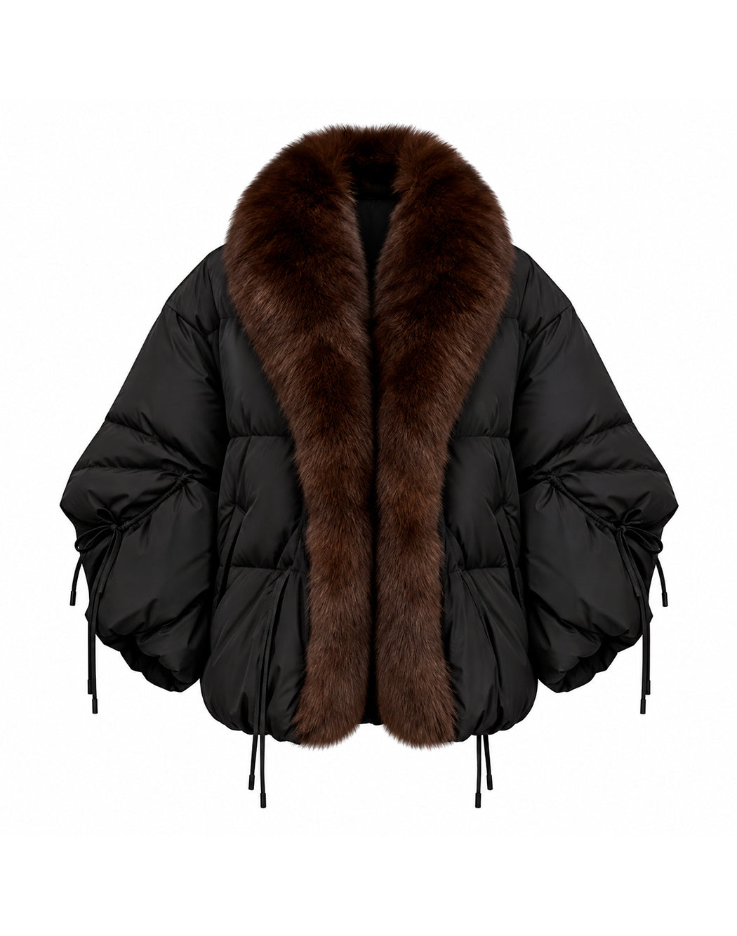 P&t Furs Piumini corti da Donna P&t furs, colore Nero Nero